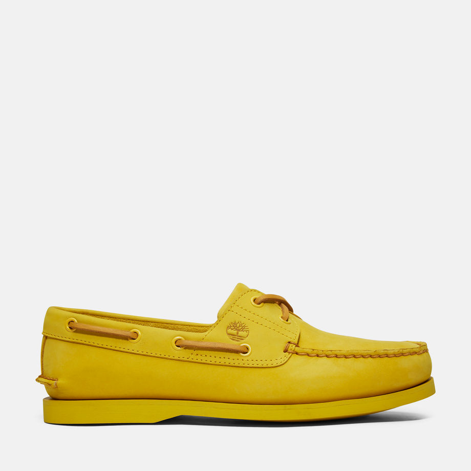 Timberland Classic Boat Shoe For Men In Yellow Yellow, Size 8