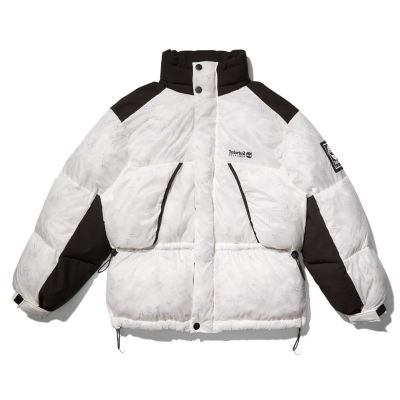 Tommy Hilfiger X Timberland Re-imagined Transparent Puffer Jacket In White White Men, Size M