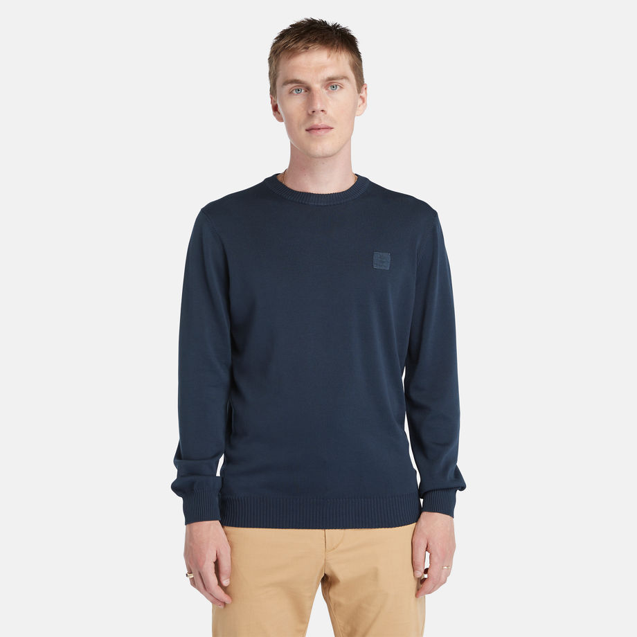Timberland Garment-dyed Jumper For Men In Navy Navy, Size M
