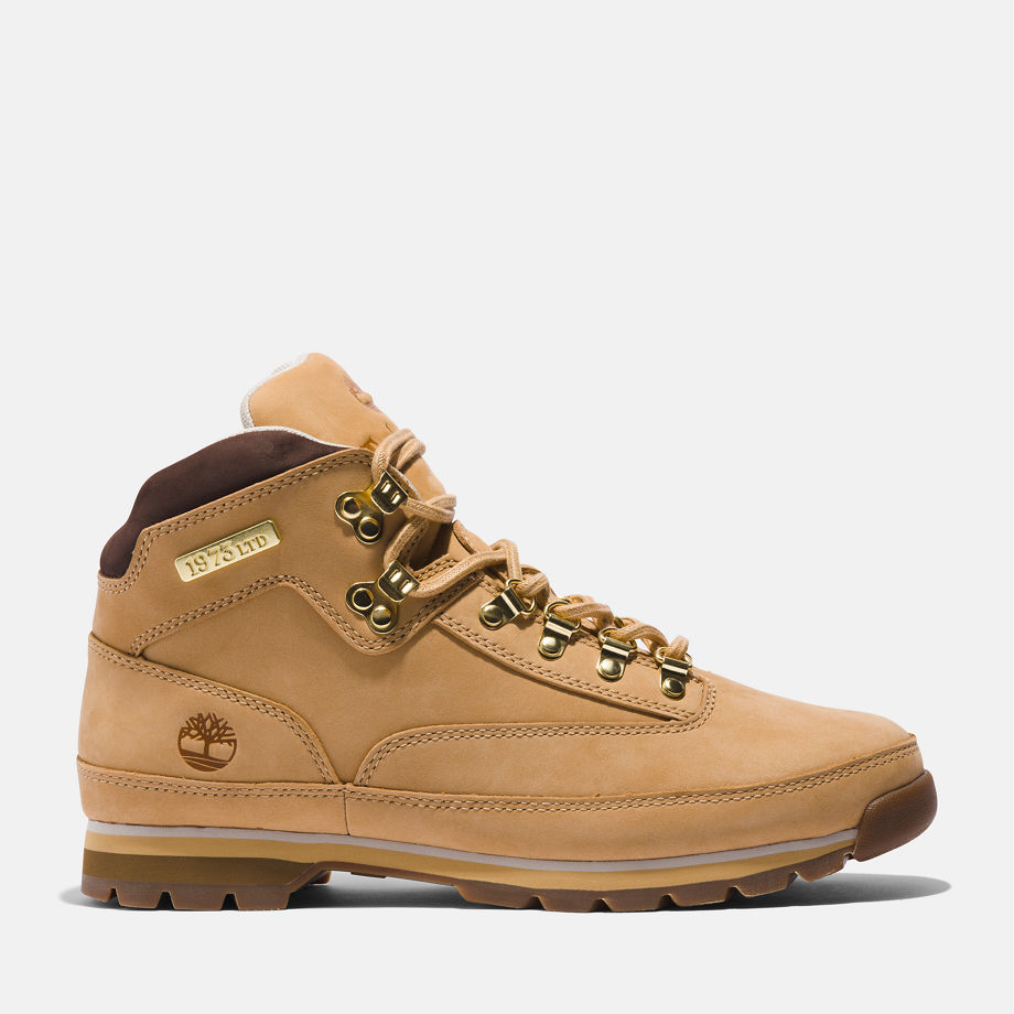 Timberland 50th Edition Butters Euro Hiker Mid Leather Boot For Men In Golden Butter Beige, Size 10.5