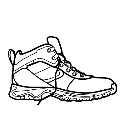 Timberland Men's Hiking Boot Illustration