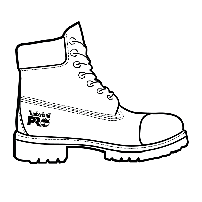 Timberland Men's PRO Work Boots Illustration