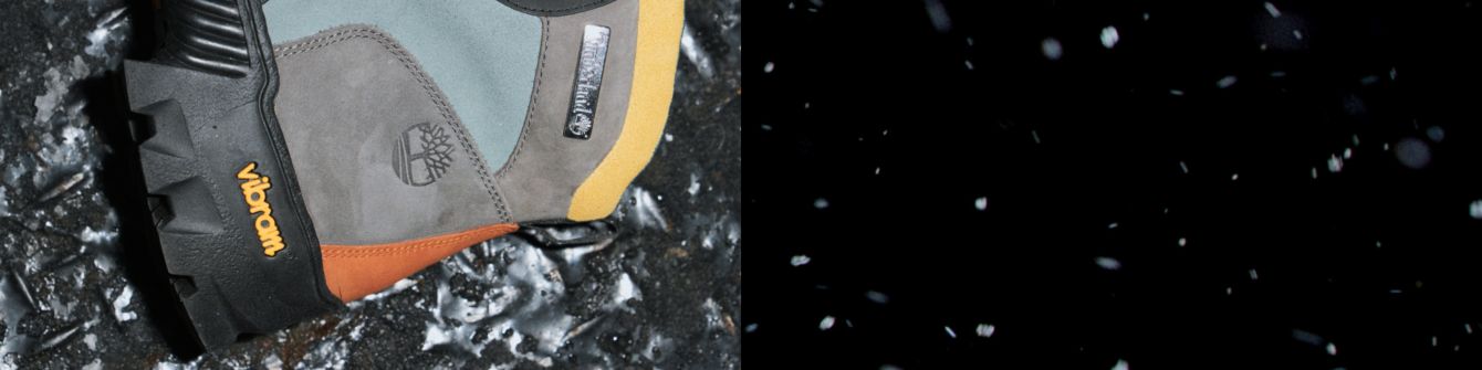 Gros plan sur les bottes Timberland Vibram® Euro Hiker Shell Toe pour hommes