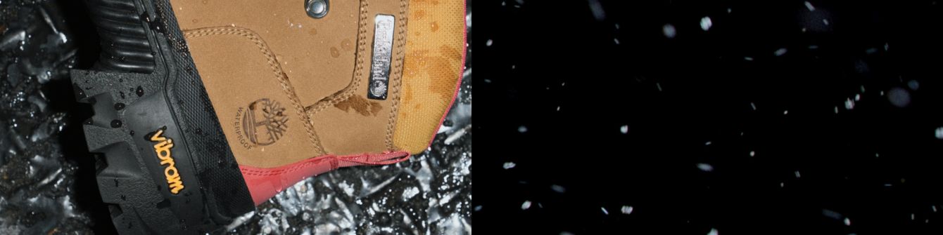 Gros plan sur les bottes Timberland Vibram® Euro Hiker Shell Toe pour femmes