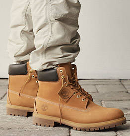 Image of a pair of classic Timberland wheat boots.