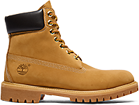 Image of the iconic Timberland wheat 6-inch boot.