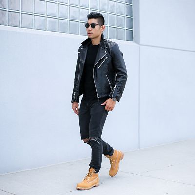black timberland boots outfit