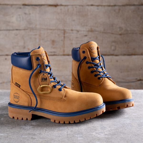 Product shot of Men's Sam Adams x Timberland PRO Direct Attach Beerproof Boots. Swipe right to get to the next product in the image carousel.