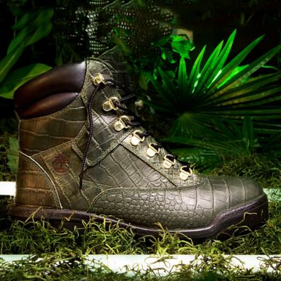 green timberland field boots