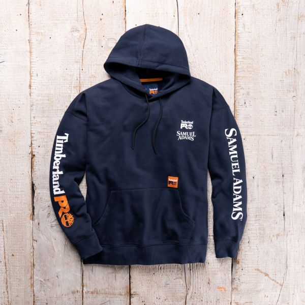 Men's Sam Adams x Timberland PRO Beerproof Hoodie. Swipe right to get to the next product in the image carousel.