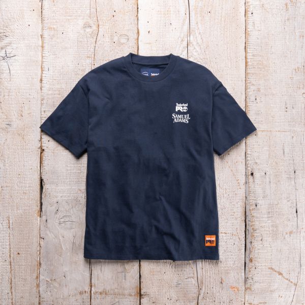 Product shot of Men's Sam Adams x Timberland PRO Beerproof T-Shirt. Swipe right to get to the next product in the image carousel.