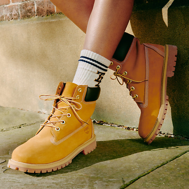 Timberland® Premium 6 Inch Waterproof Boot for Women in Yellow-
