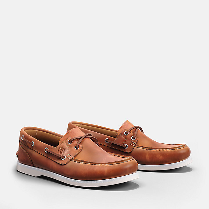 Classic Boat Shoe for Women in Light Brown