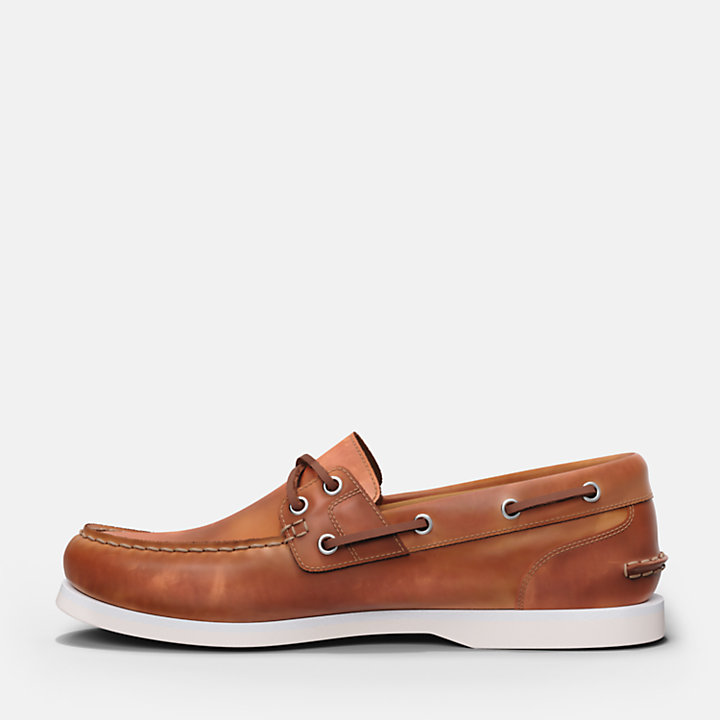 Classic Boat Shoe for Women in Light Brown-