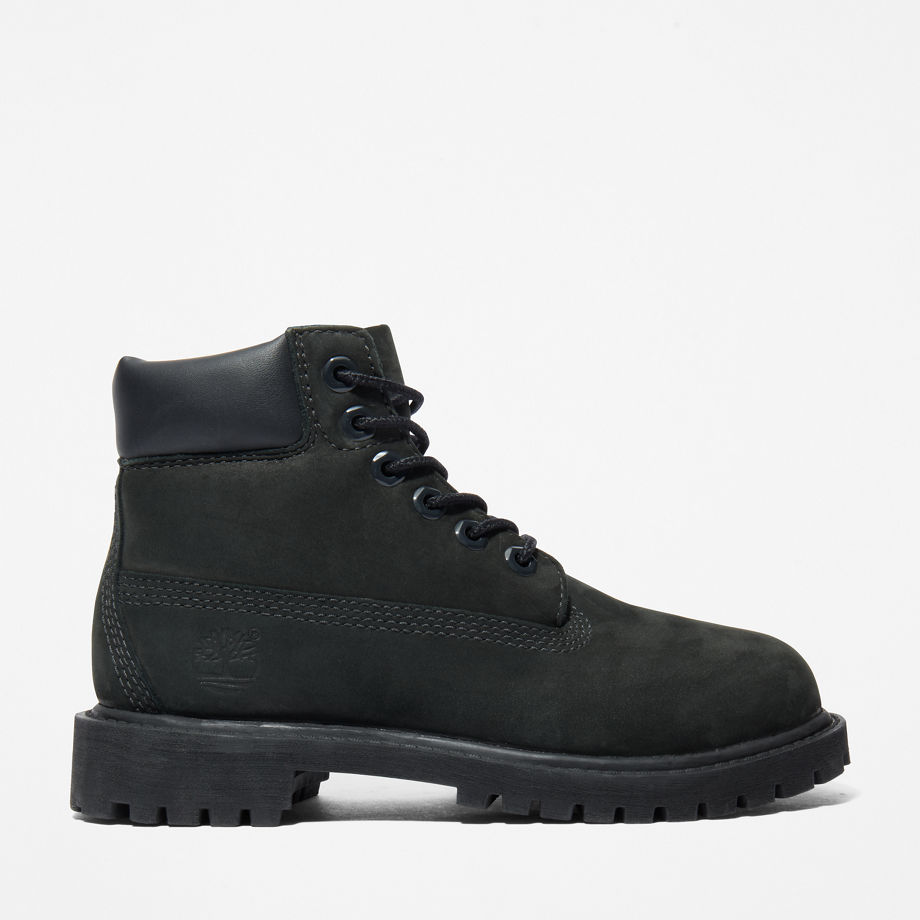 Timberland Premium 6 Inch Boot For Youth In Black Black Kids