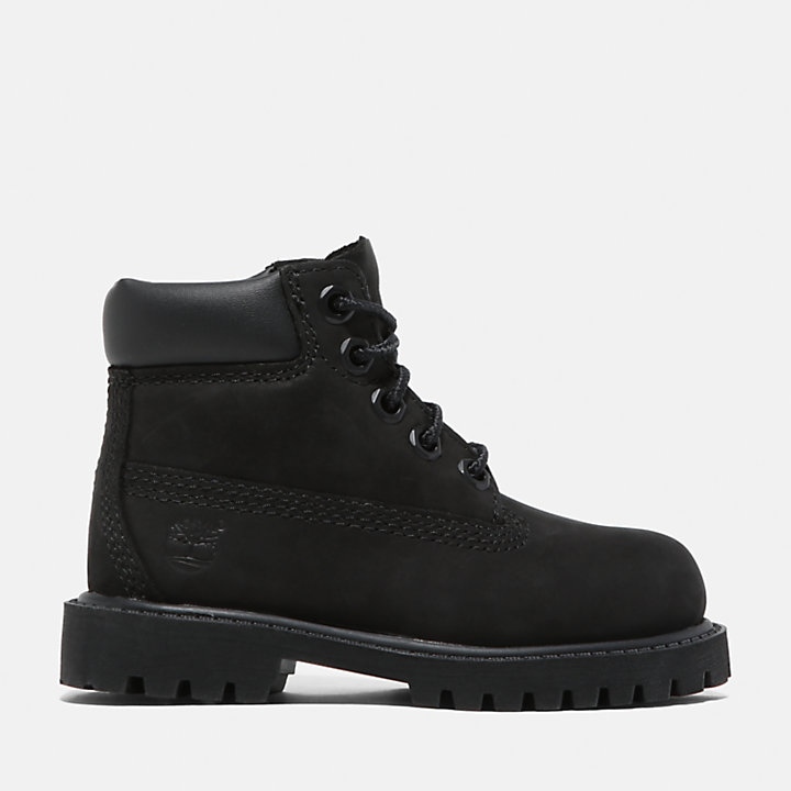 Timberland® Premium 6 Inch Waterdichte Boots voor peuters en kleuters in zwart-