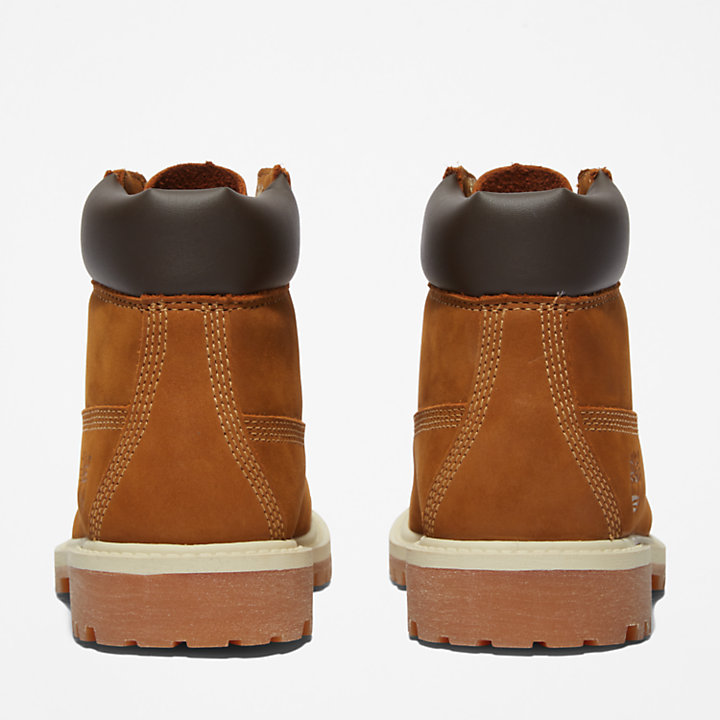 6-inch Boot Timberland® Premium imperméable pour enfant en marron-