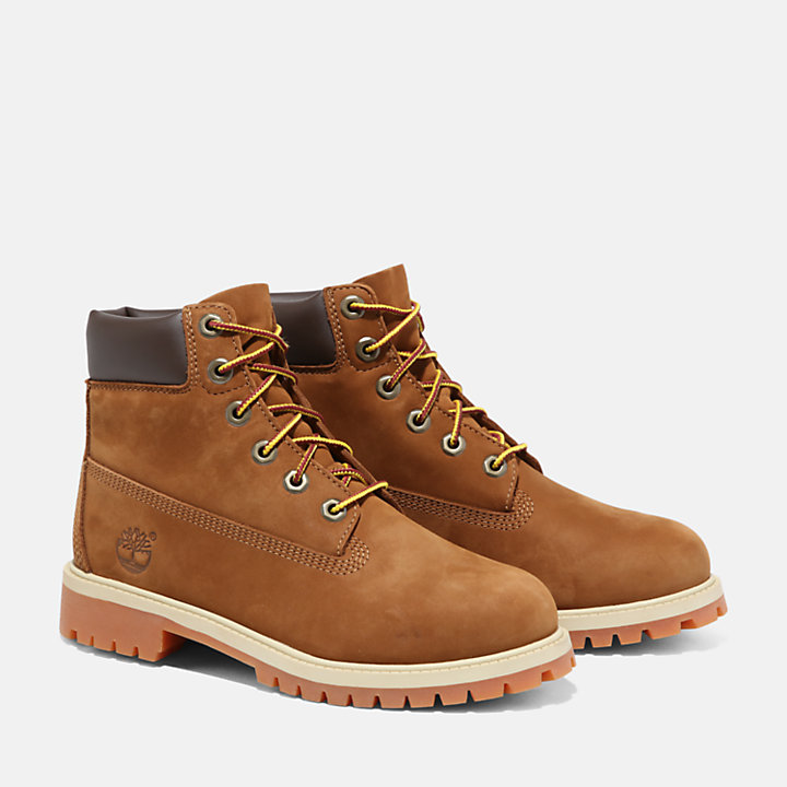Timberland® Premium 6 Inch Boot for Junior in Brown | Timberland