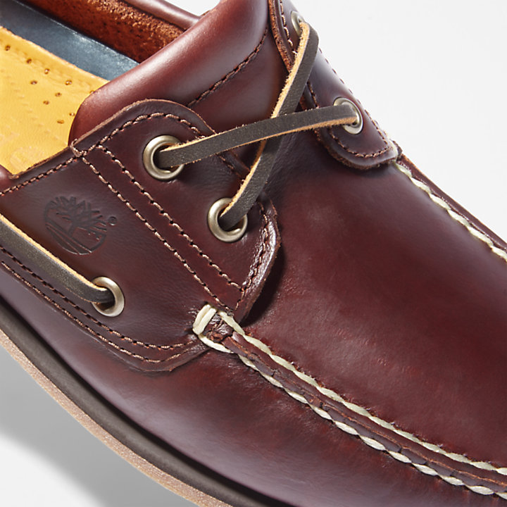 Classic Two-eye Leather Bootschoen voor heren in bruin-