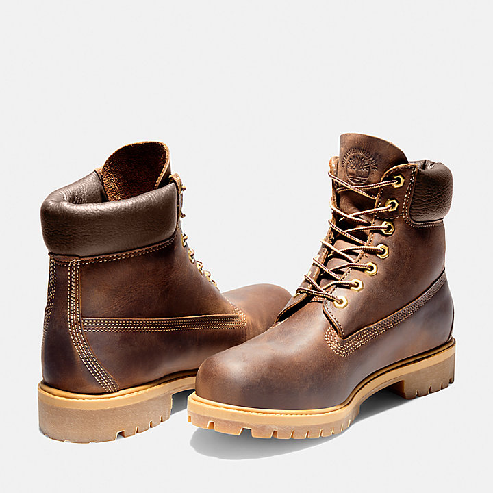 Timberland® Premium 6 Inch Waterproof Heritage  Boot for Men in Dark Brown