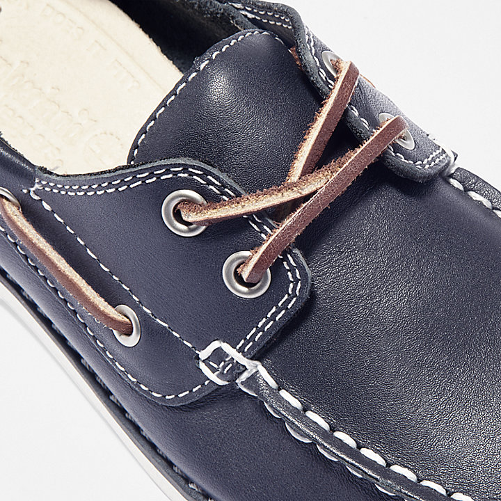 Seabury Boat Shoe for Youth in Navy
