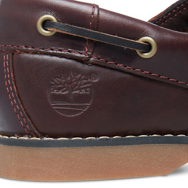 Seabury Boat Shoe for Youth in Brown-