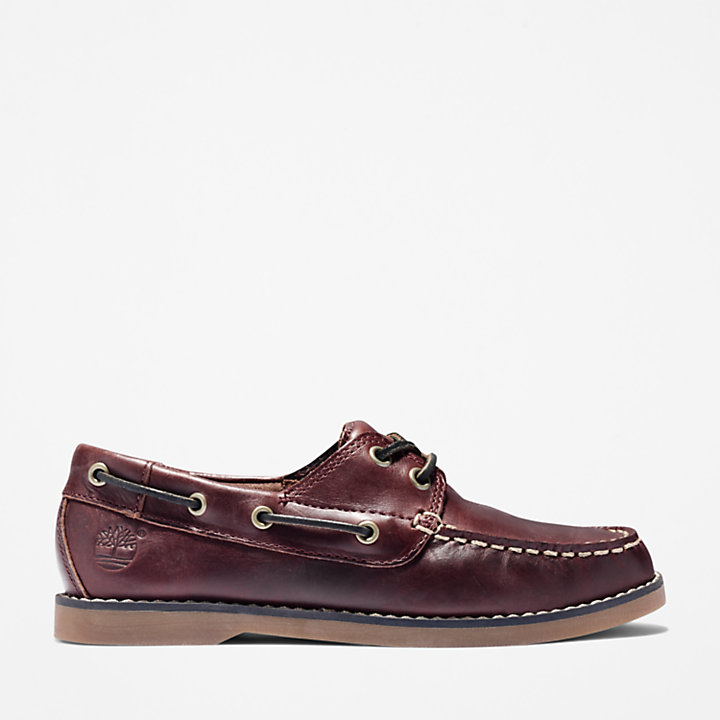 Seabury Boat Shoe for Youth in Brown-