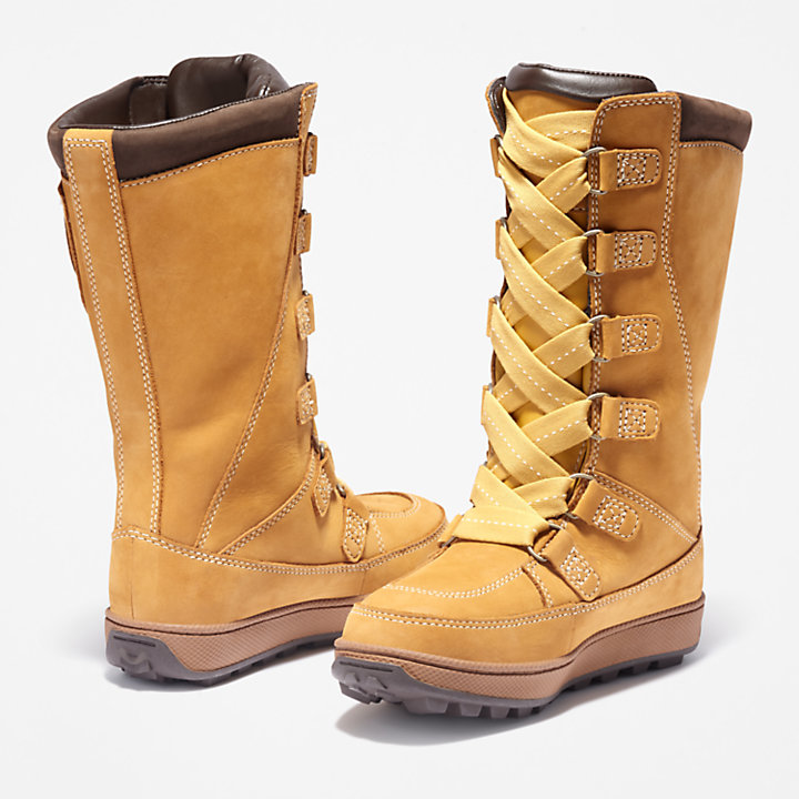 Mukluk 8 Inch Boot for Youth in Yellow-