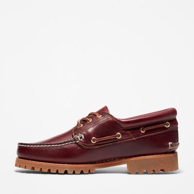 timberland 3 eye lug burgundy