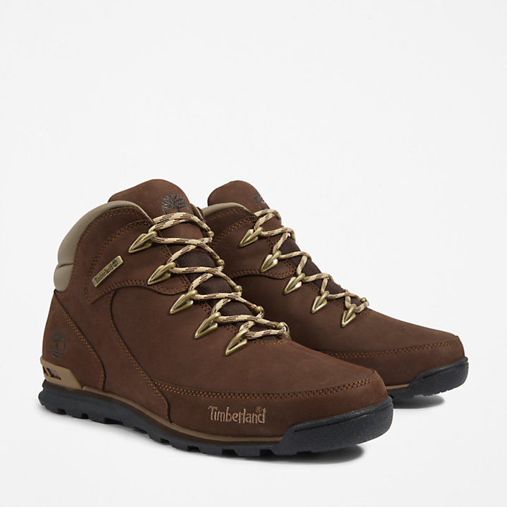 Euro Rock Mid Hiking Boot for Men in Brown-
