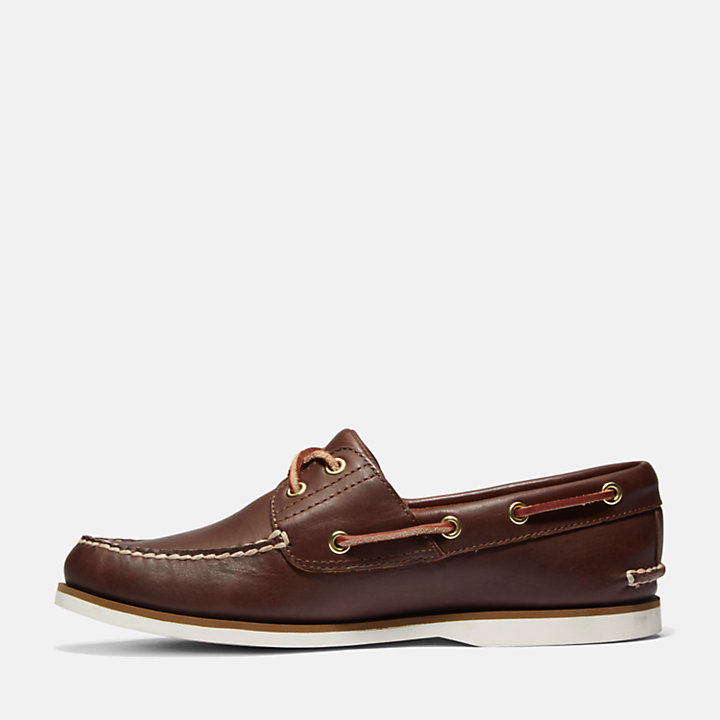 Classic Boat Shoe for Men in Brown-