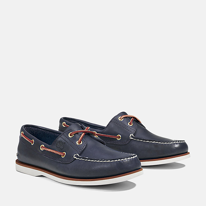 Classic Two-Eye Boat Shoe for Men in Blue | Timberland