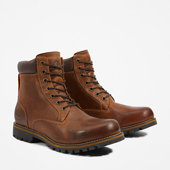 Rugged 6-Inch Boot voor Heren in bruin-