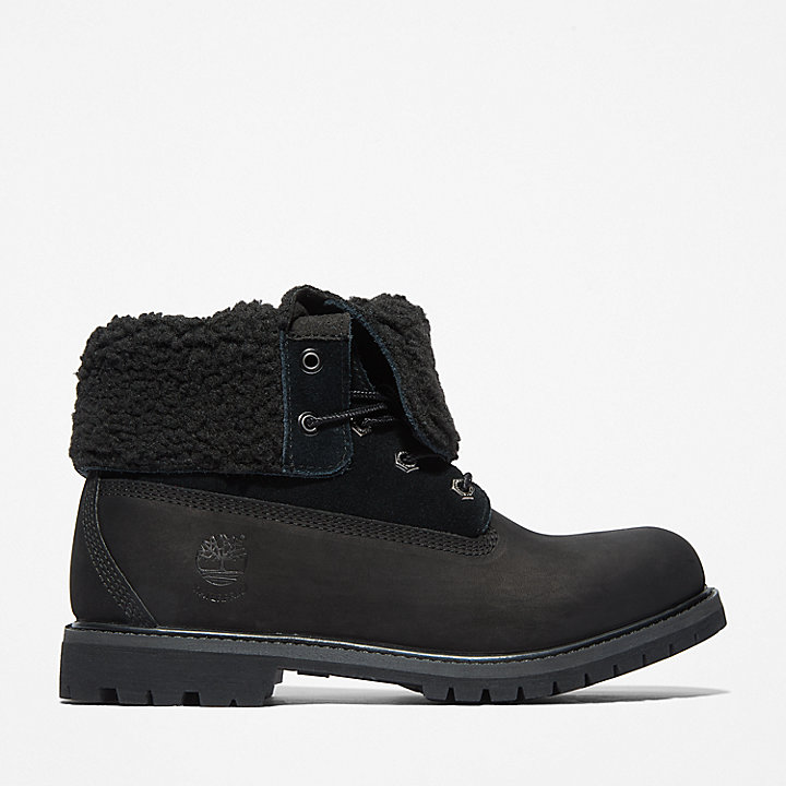 Timberland Authentics Waterproof Roll-Top Boot for Women in Black