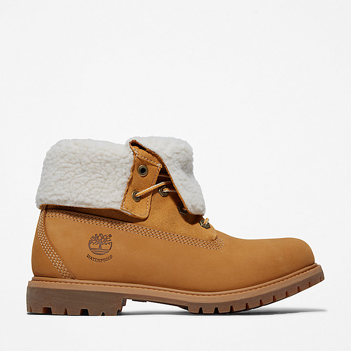 Timberland Authentics Waterproof Roll-Top Boot for Women in Yellow