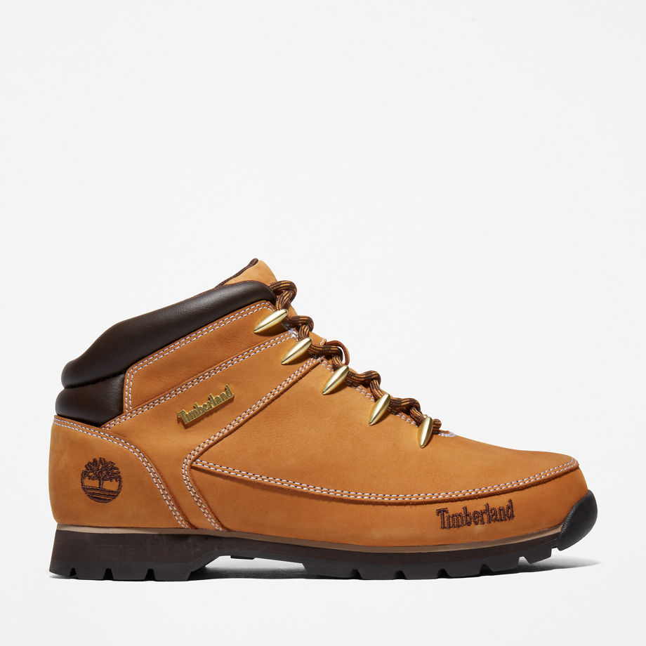 Timberland Euro Sprint Hiker For Men In Yellow Nubuck Yellow, Size 10.5
