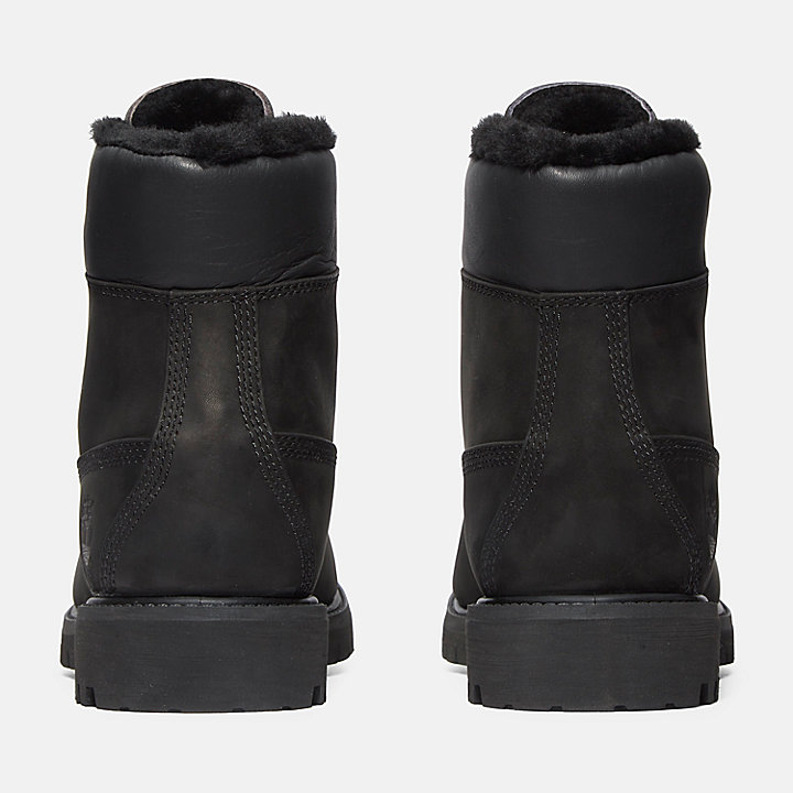 Cálidas botas de 15 cm (6 in) Timberland® Heritage para hombre en negro