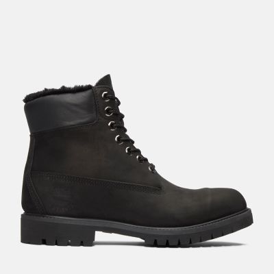 Cálidas botas de cm (6 in) Timberland® Heritage para hombre en negro | Timberland