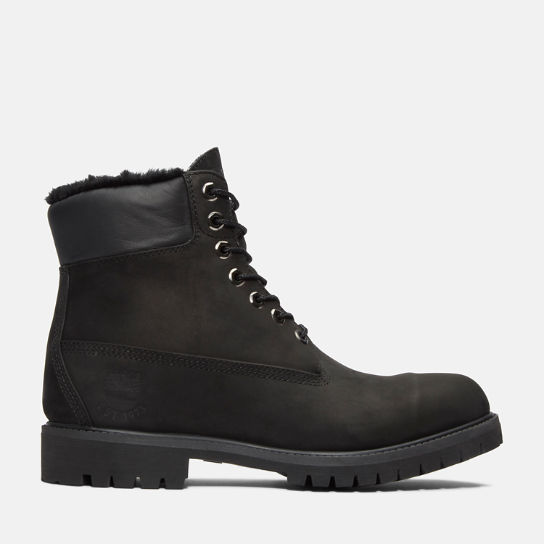 Cálidas botas de 15 cm (6 in) Timberland® Heritage para hombre en negro | Timberland