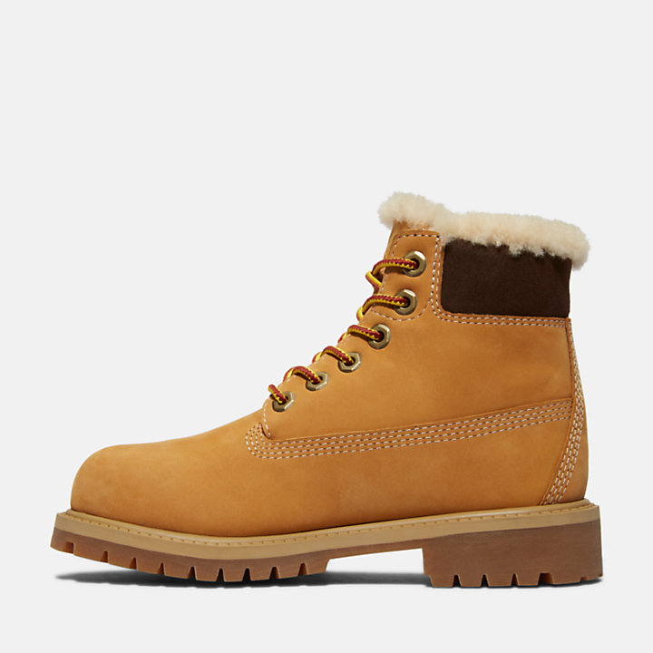 Timberland® Premium 6 Inch Waterproof Winter Boot for Youth in Yellow-