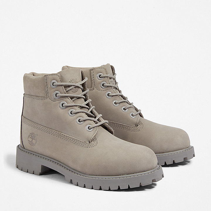 6 Inch Premium Boot for Youth in Grey