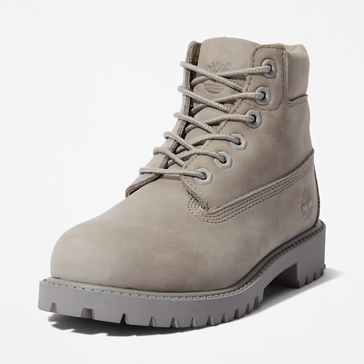 6 Inch Premium Boot for Youth in Grey-