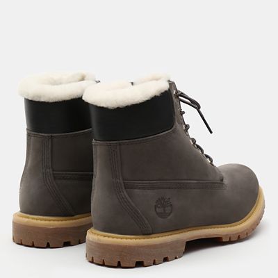 grey timberland 6 inch boots