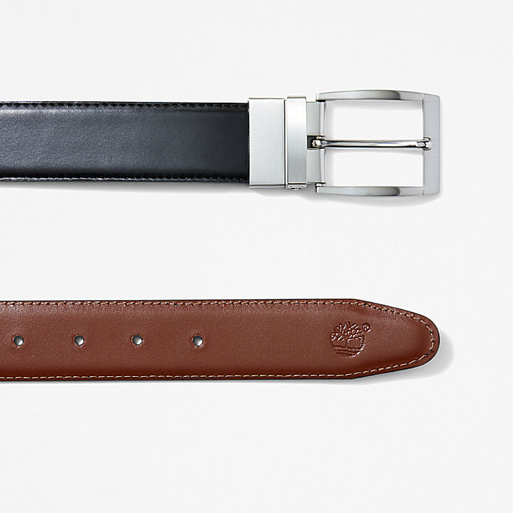 Reversible Leather Belt for Men in Light Brown