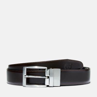 Timberland Reversible Leather Belt For Men In Brown Brown