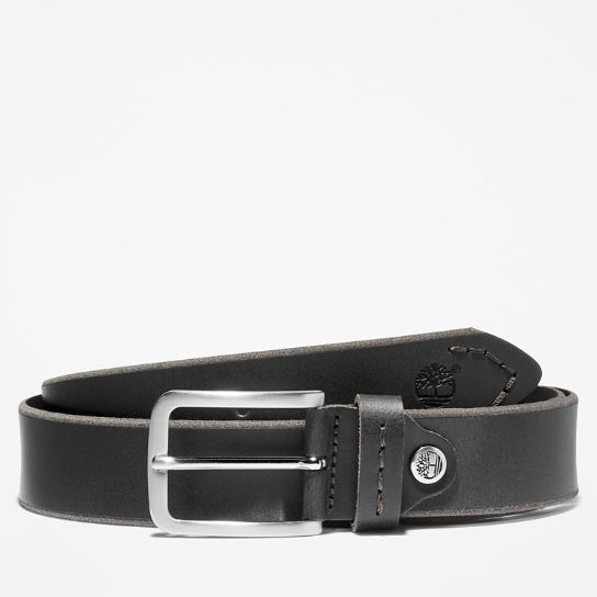 Narrow Leather Belt for Men in Black | Timberland
