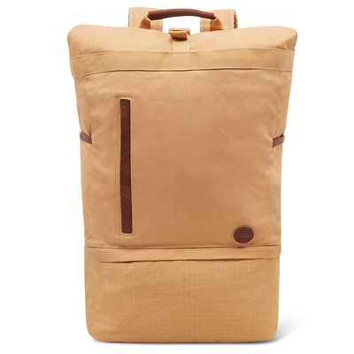 Cohasset Roll Top Backpack in Beige 