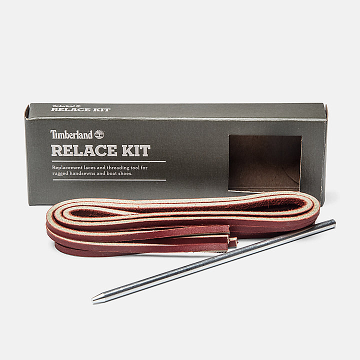 Kit de cordón de repuesto sin curtir en rojo