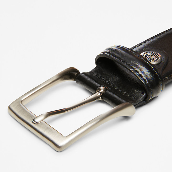 Classic Squared Buckle Belt  for Men in Black-
