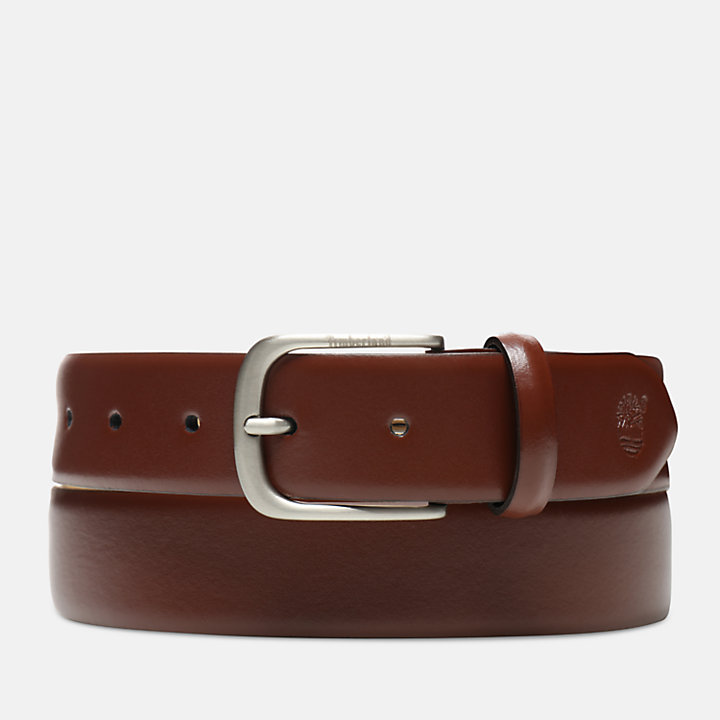 Men's Leather Belt in Light Brown-
